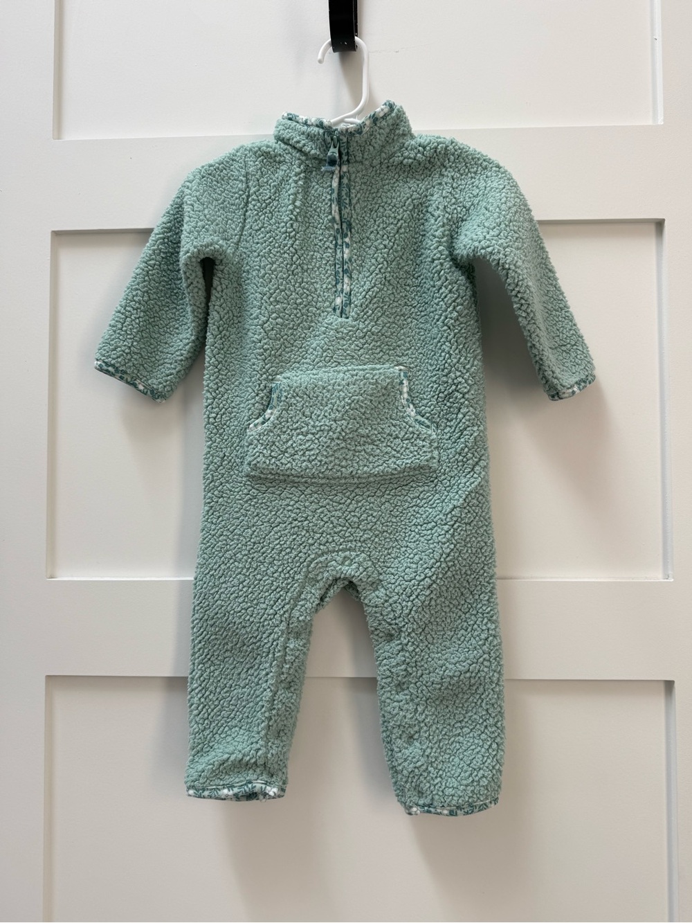 Carter's Sherpa One-Piece Romper in Mint